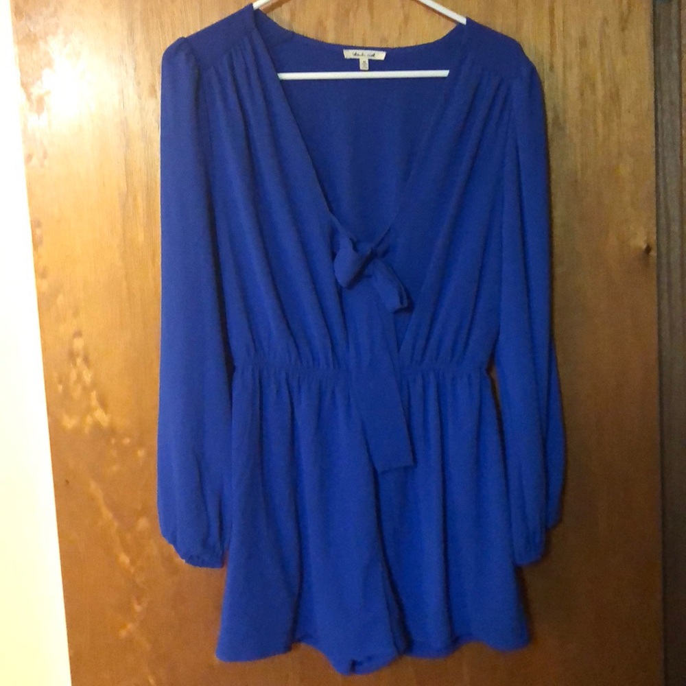 SOLD Blue long sleeve romper